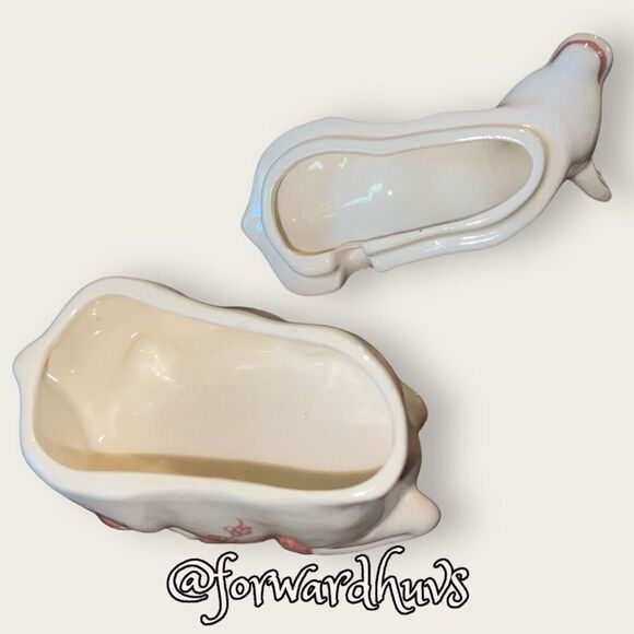 Pink & White Cow Cream & Sugar Set with Lid - Picture 6 of 13